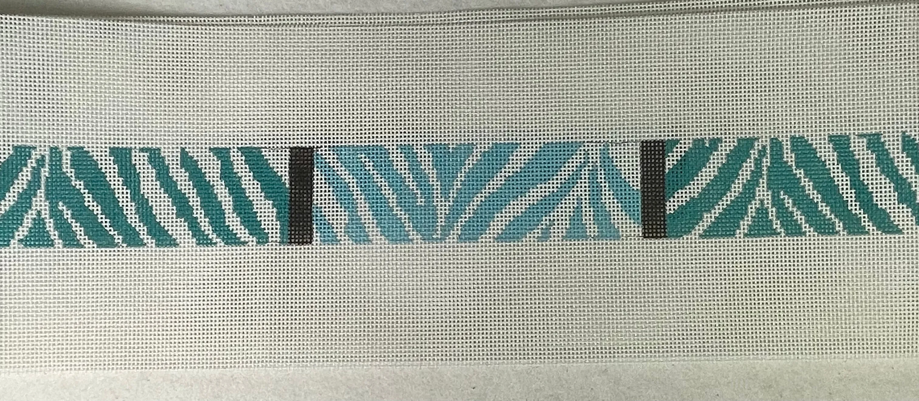 * Clara Wells CLB203 Teal Zebra Belt