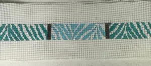 * Clara Wells CLB203 Teal Zebra Belt