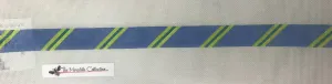 * Meredith Collection 121h Diagonal Stripe- Periwinkle/Lime/Teal Belt