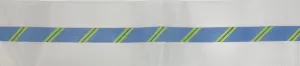 * The Meredith Collection 121hh Diagonal Stripe- Periwinkle/ Lime/ Teal 13m