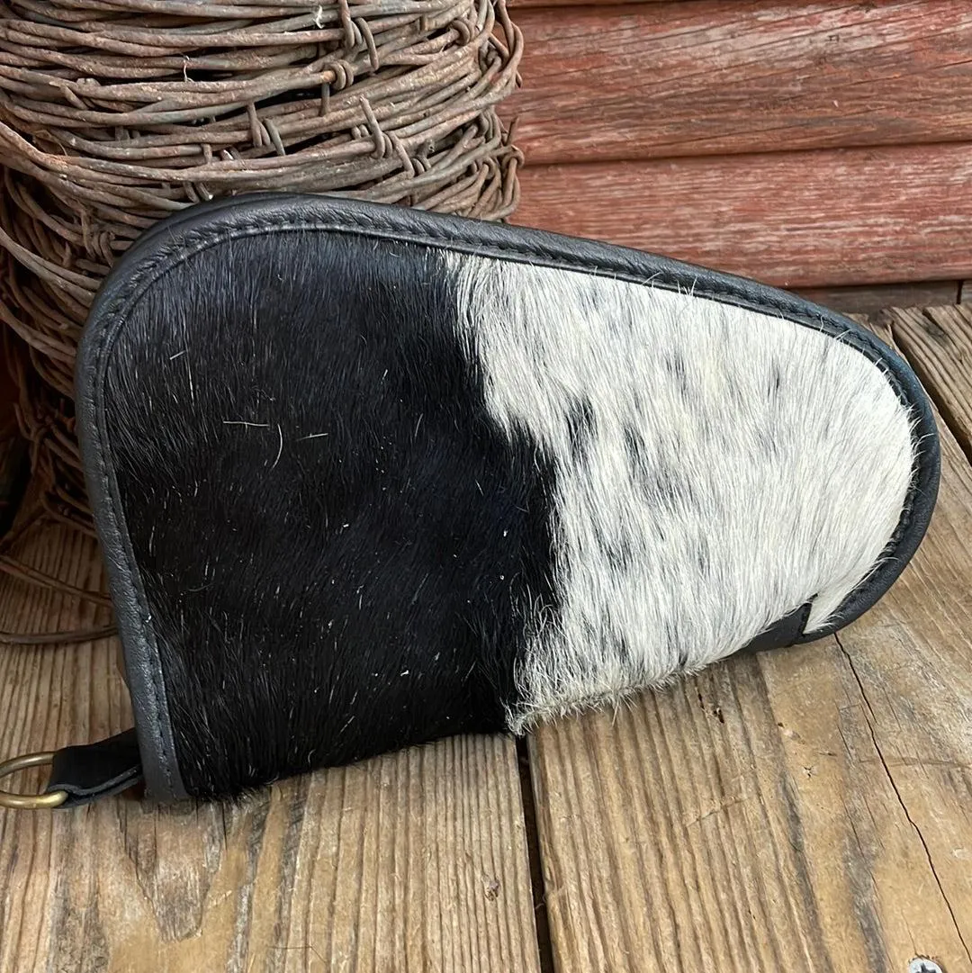 049 Small Pistol Case - Black & White w/