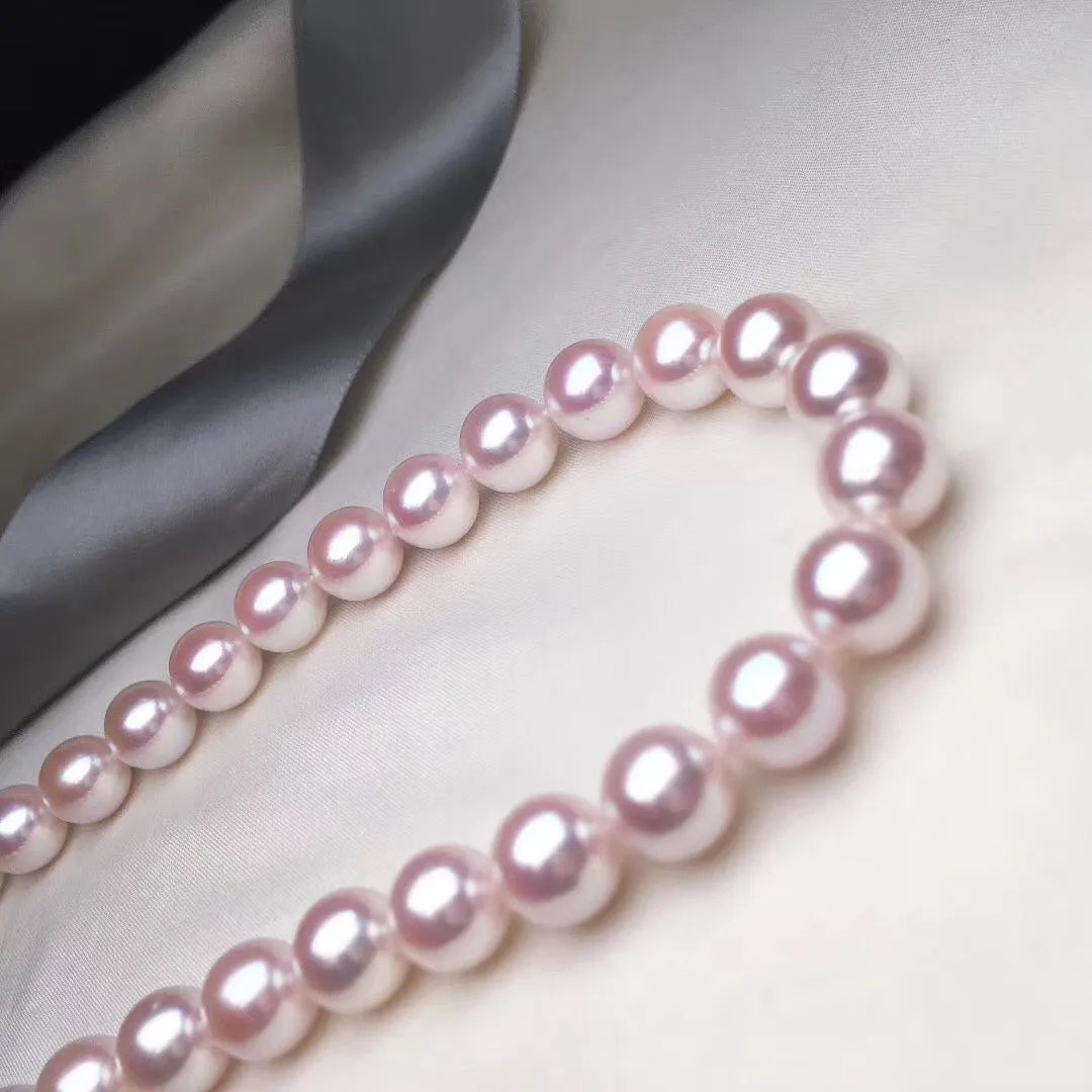 10.0-10.5 mm Japanese White Akoya Cultured Choker Pearl Necklace
