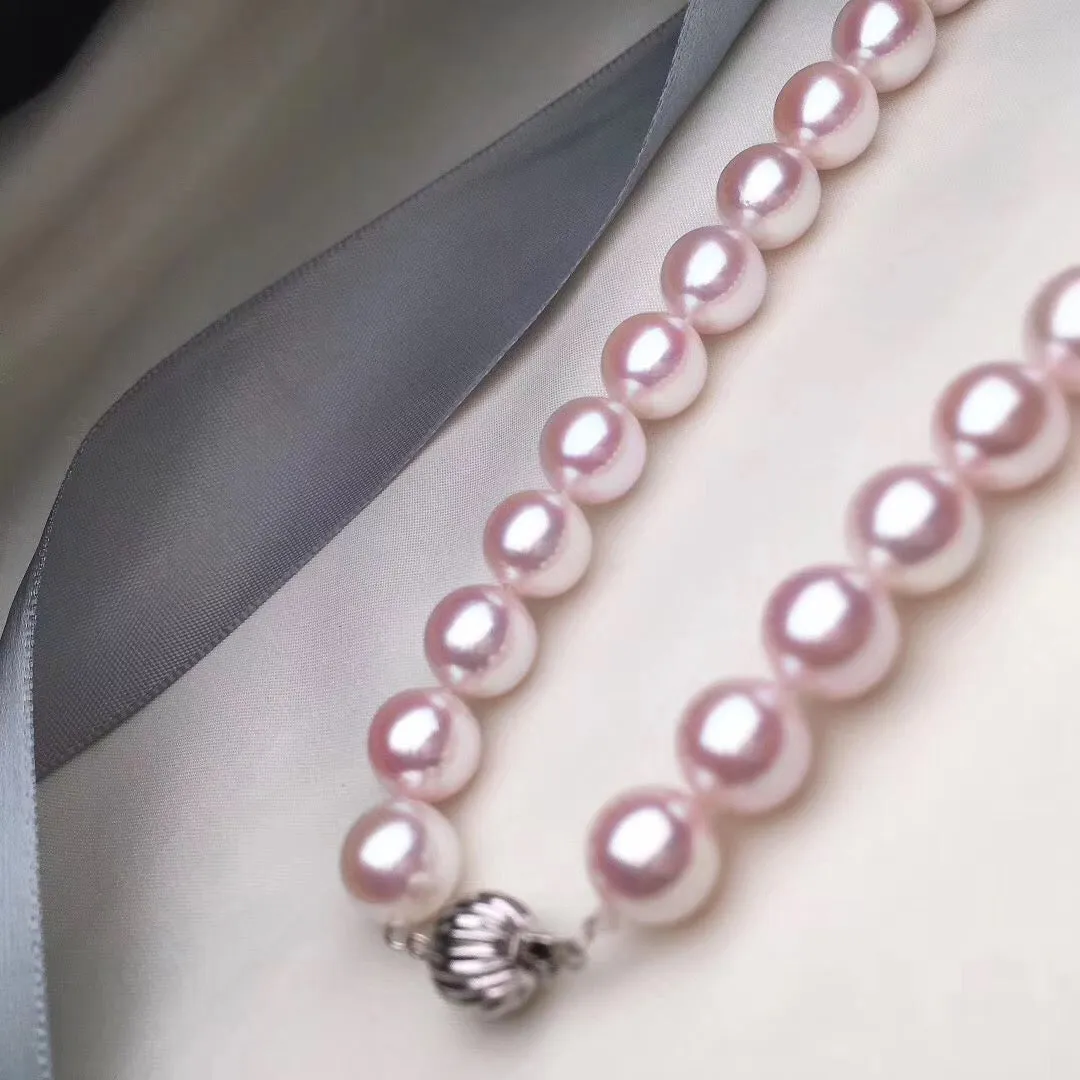 10.0-10.5 mm Japanese White Akoya Cultured Choker Pearl Necklace