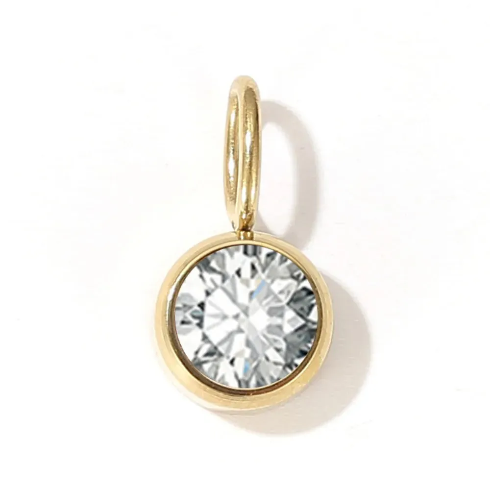 12-Color Birthstone Zirconia Charms