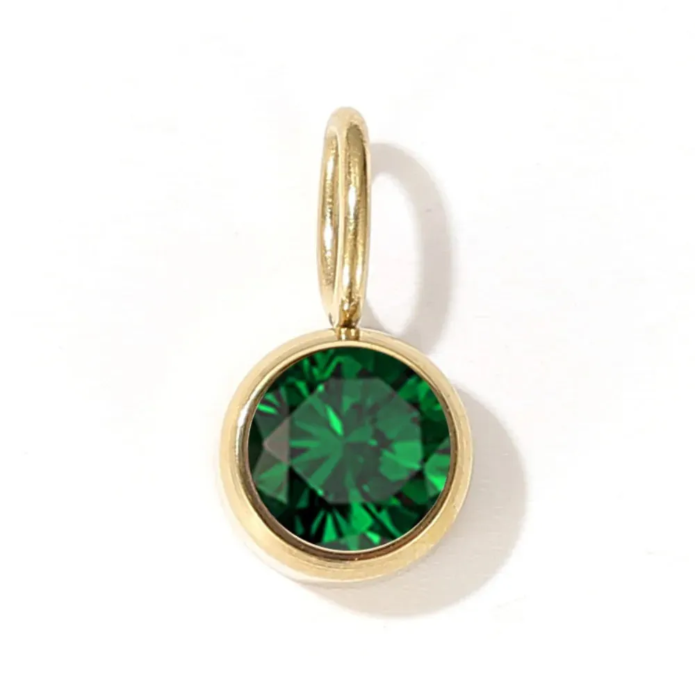 12-Color Birthstone Zirconia Charms