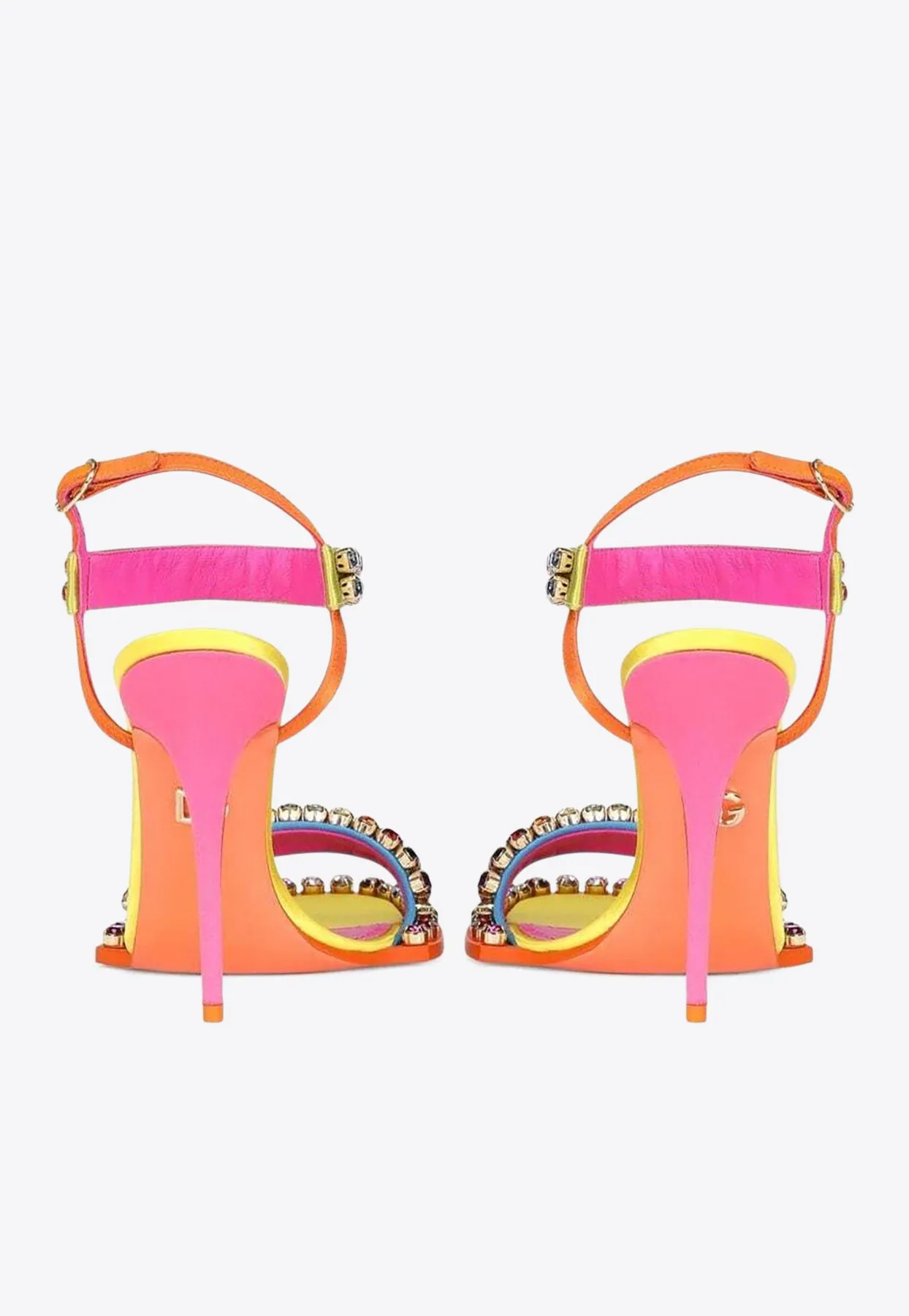 120 Crystal-Embellished Leather Sandals