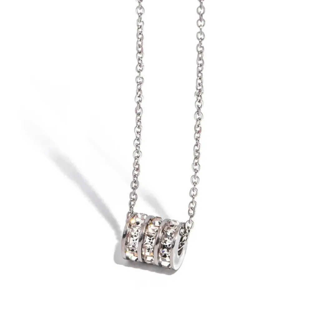 14K Gold Round Pendant Necklace