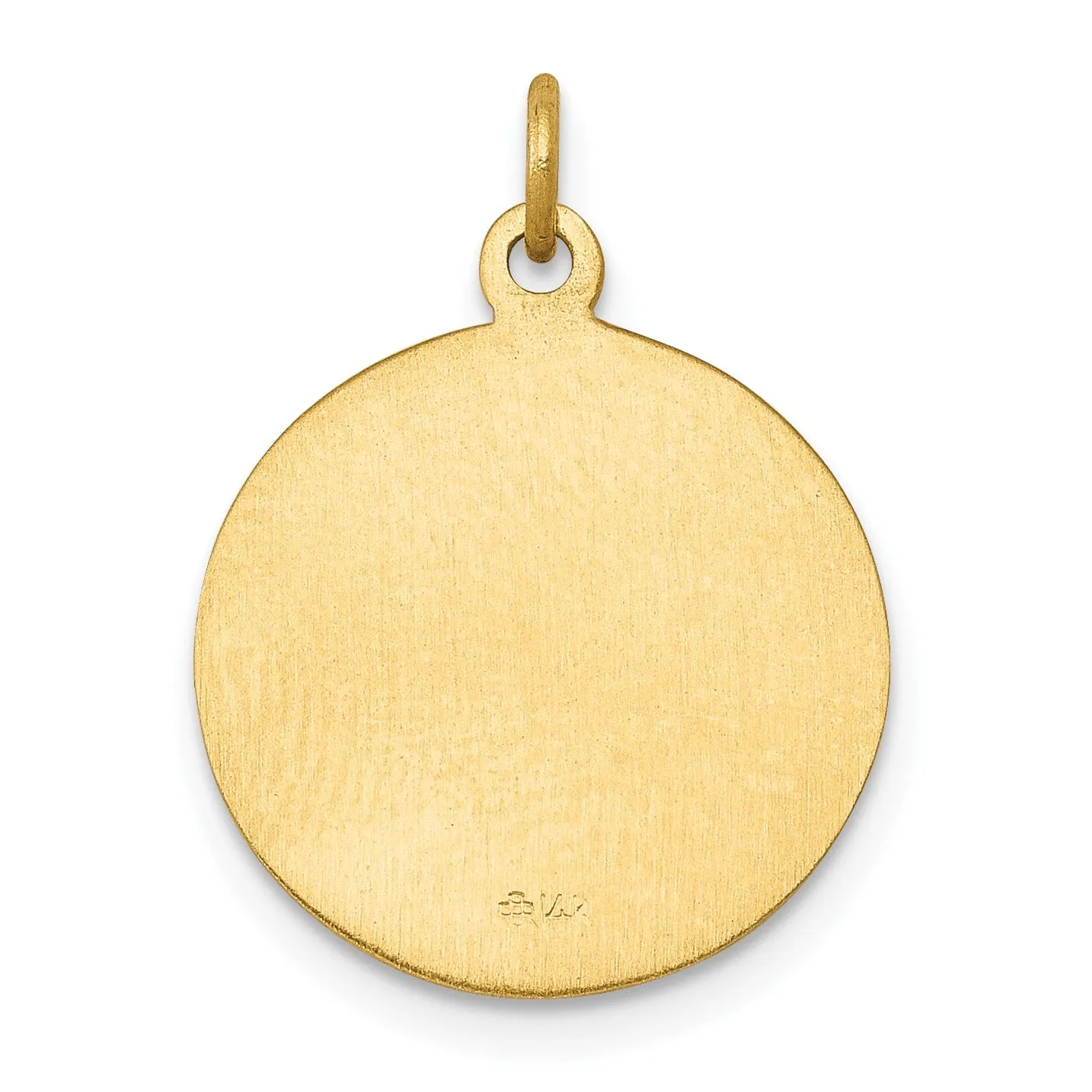 14k Yellow Gold Saint George Medal Pendant