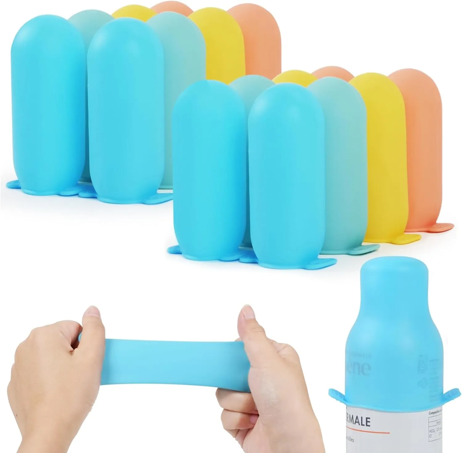 16 Pack Silicone Bottle Covers,Travel Essentials for Women,Cruise Ship Essentials,Airplane Travel Accessories Luggage Travel Size Toiletries,Elastic Sleeves for Leak Proofing,Travel Must Haves