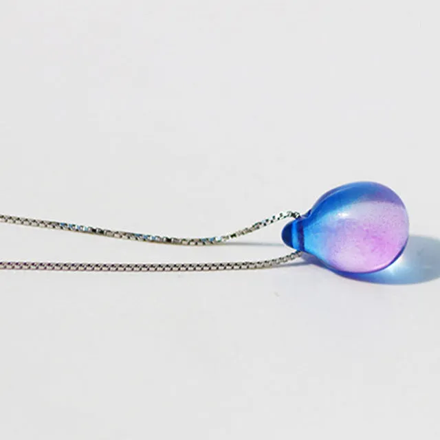 2017 Fashion Mermaid necklace beach ocean sea necklace mermaid Mermaid's tears sea sand pendant necklace free ship