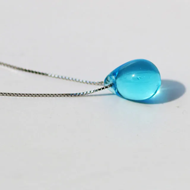 2017 Fashion Mermaid necklace beach ocean sea necklace mermaid Mermaid's tears sea sand pendant necklace free ship