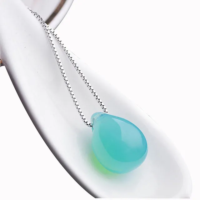 2017 Fashion Mermaid necklace beach ocean sea necklace mermaid Mermaid's tears sea sand pendant necklace free ship