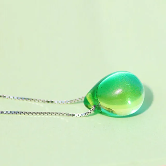 2017 Fashion Mermaid necklace beach ocean sea necklace mermaid Mermaid's tears sea sand pendant necklace free ship