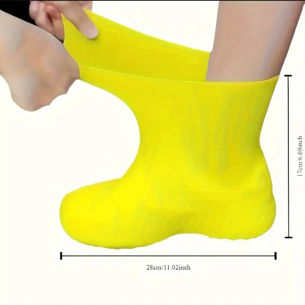 3 pair O Latex  Waterproof Shoe Covers
