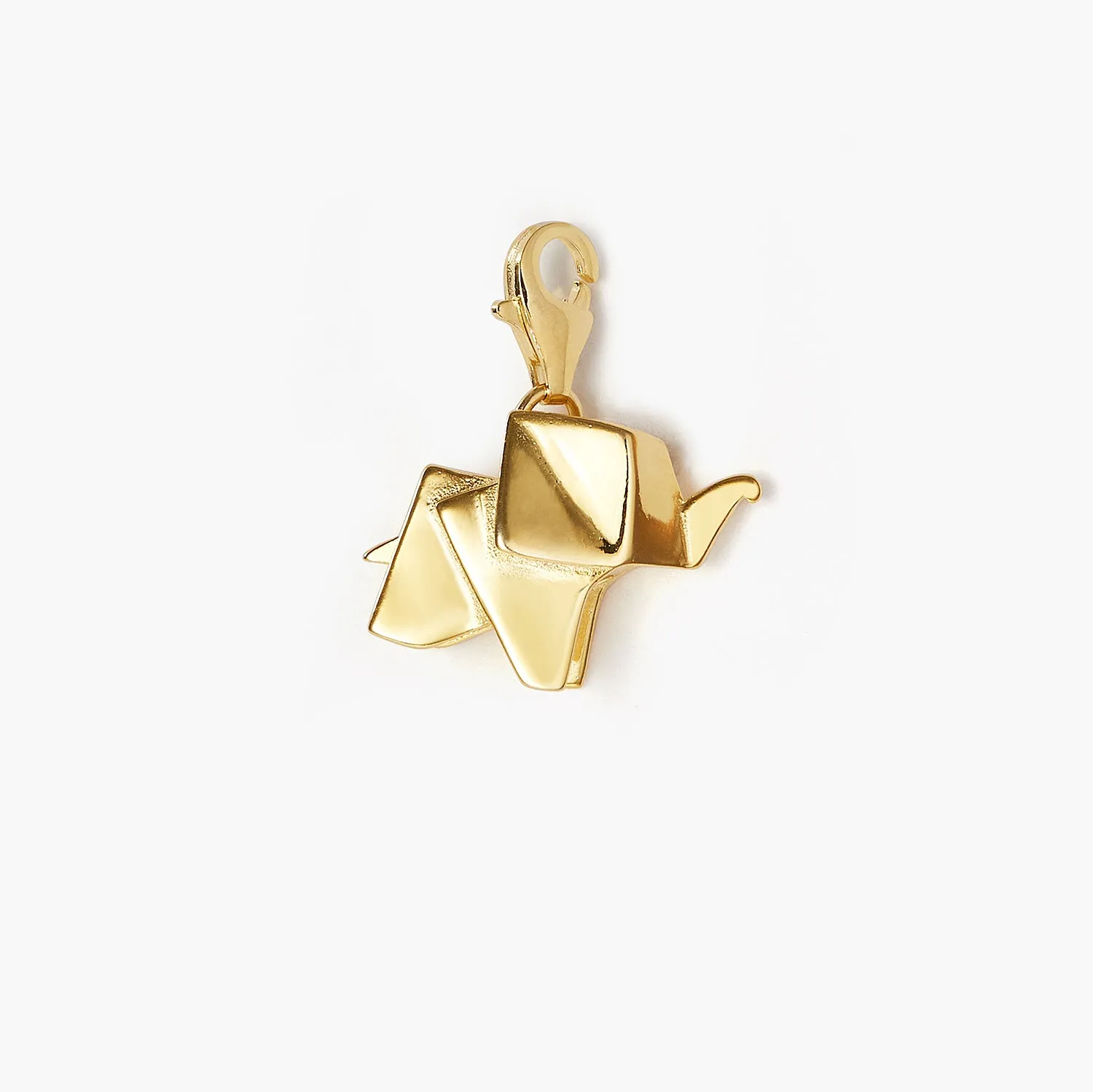 3D Origami Elephant Pendant Necklace