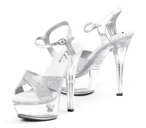 6" Stiletto Glitter Platform (ES601-Janie)