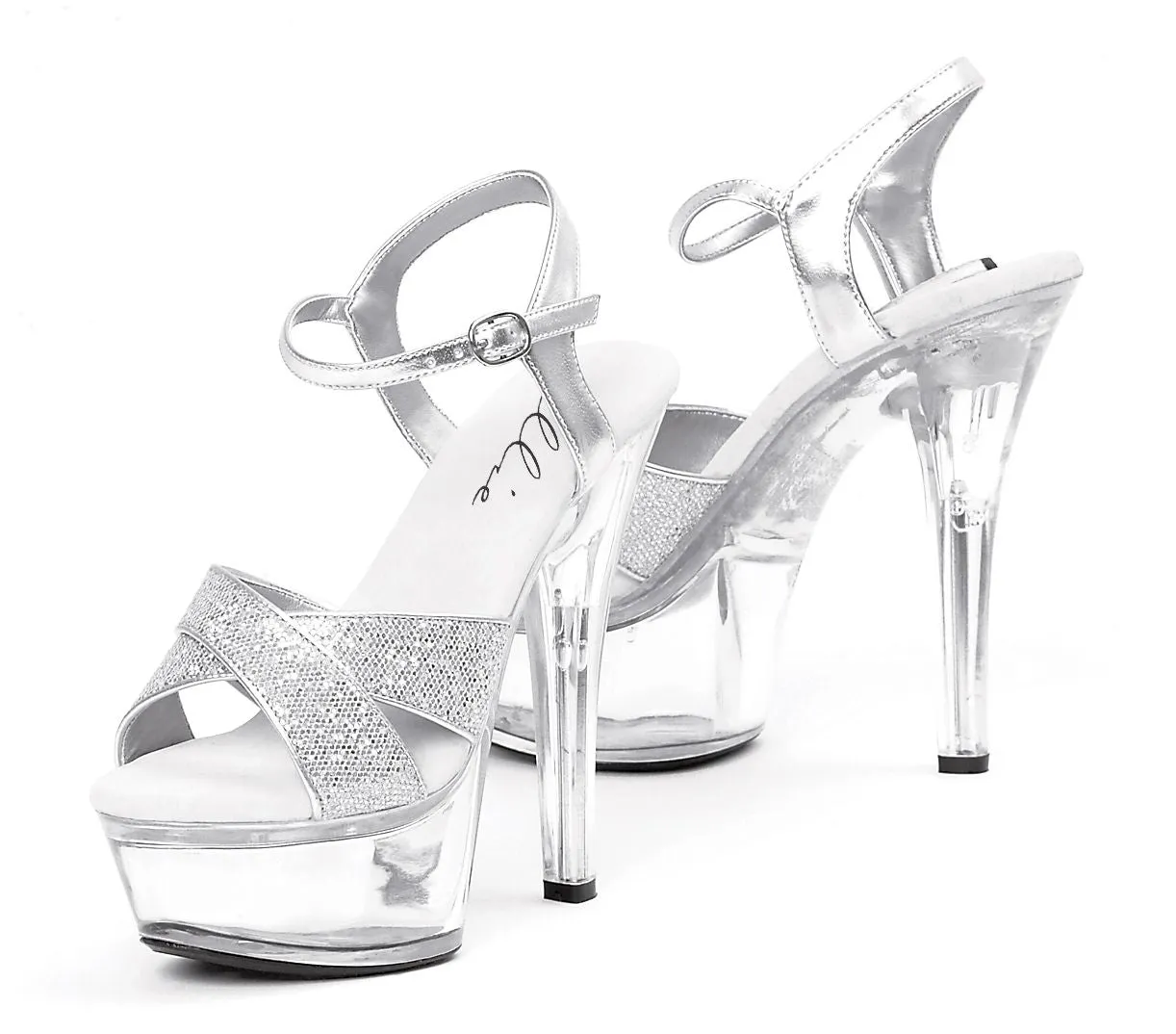 6" Stiletto Glitter Platform (ES601-Janie)