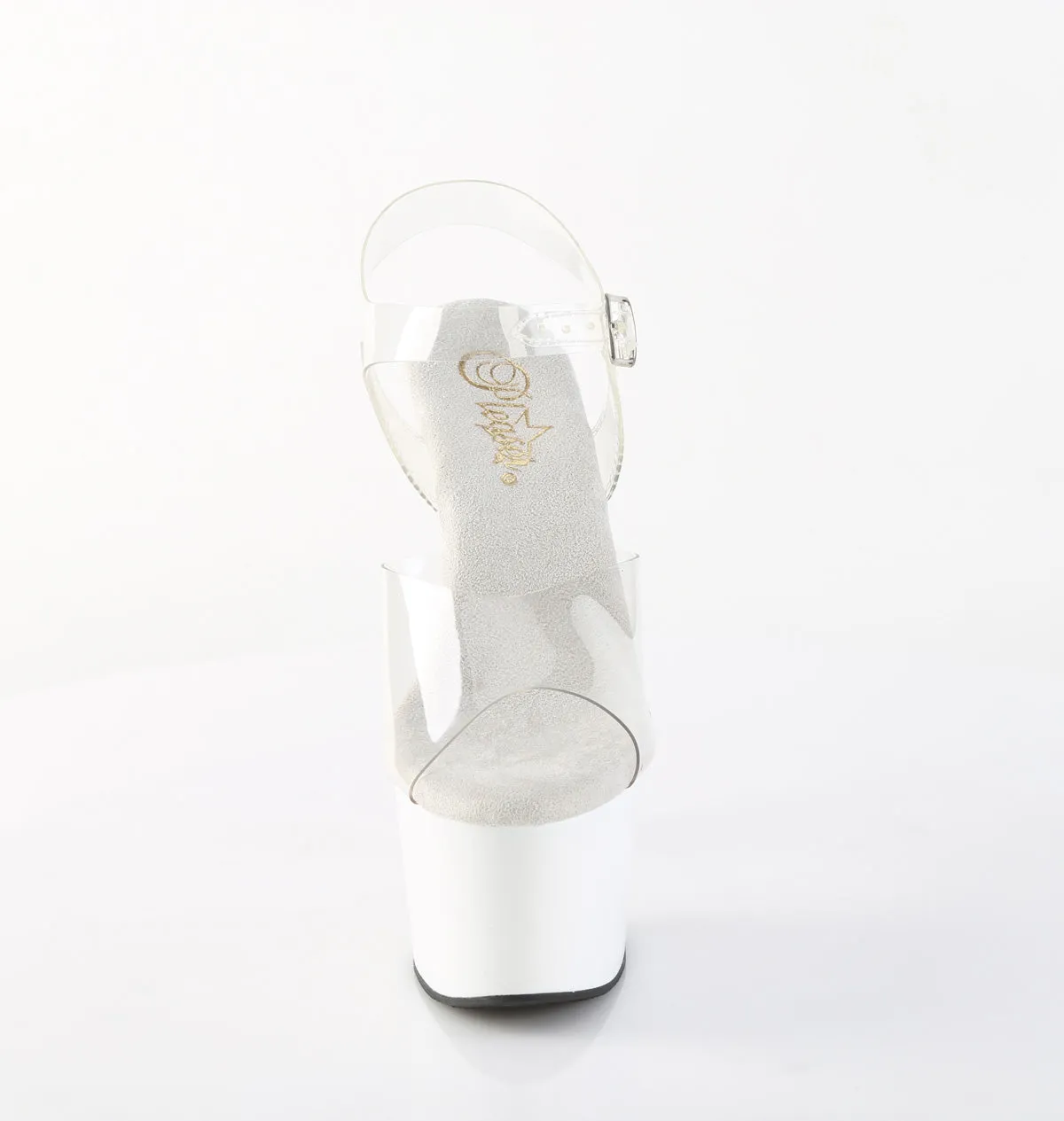 7 Inch Heel ADORE-708 Clear White