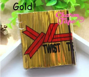 800Pcs 4 Inches Metallic Color Twist Ties for Party Cello Candy Bags Cake Pops