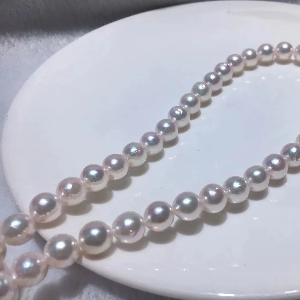 8.5-9.0 mm Japanese Akoya Cultured Choker Pearl Necklace in White