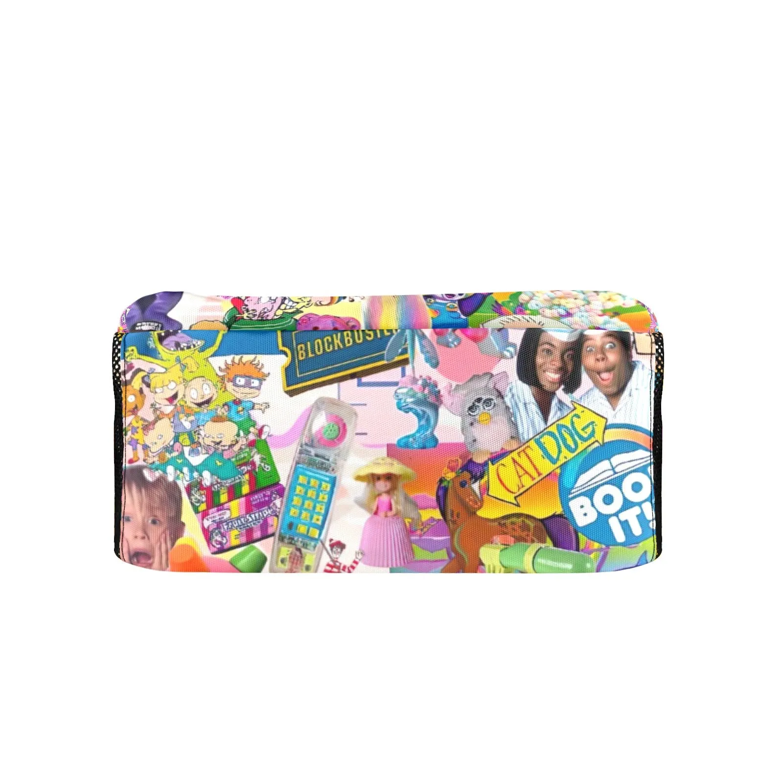 90s Nostalgia Collage Pink All Over Print Leisure Sports Backpack