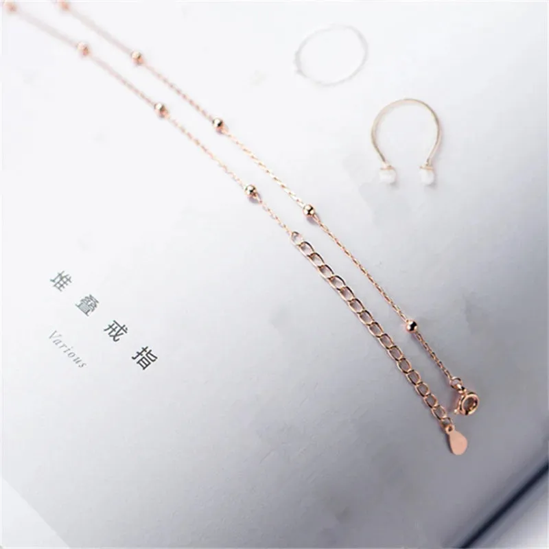 925 Silver Bead Choker Necklace