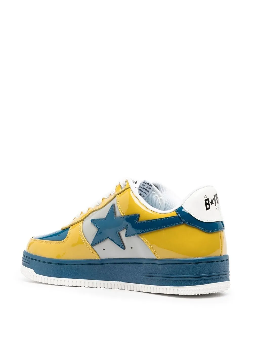 A BATHING APE® high-shine low-top sneakers