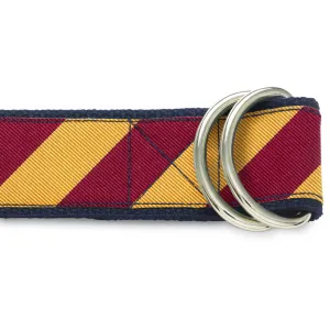 Academy Gold/Maroon - D-Ring Belts