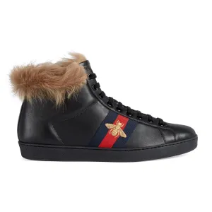 Ace High-Top Sneaker With Fur