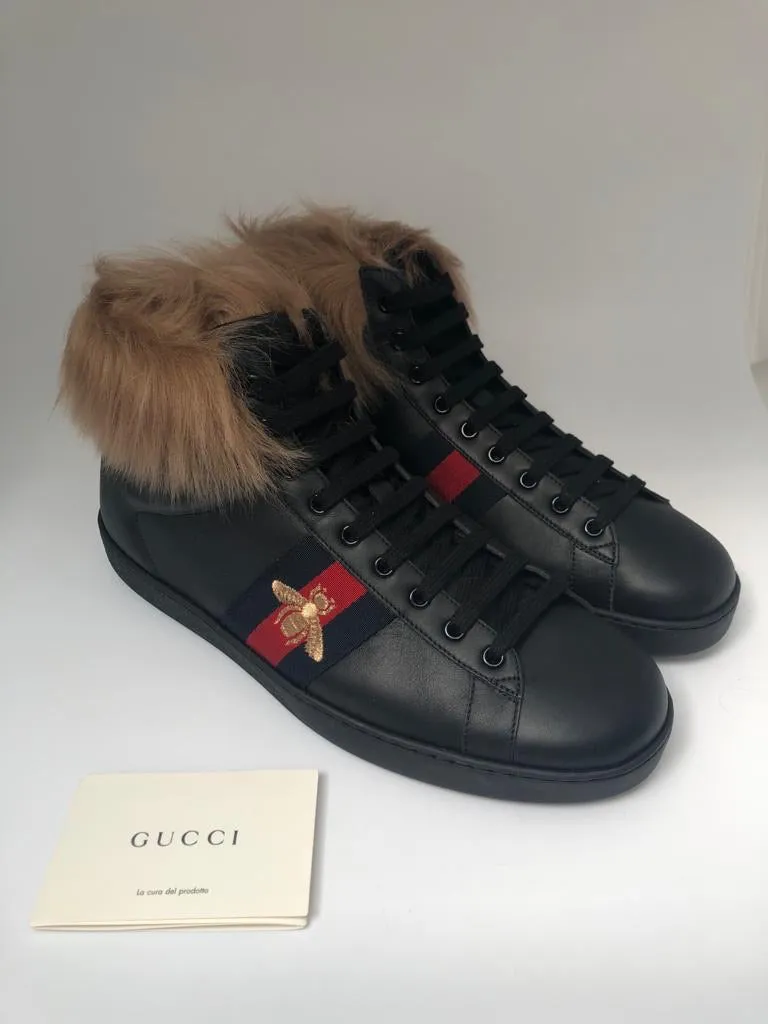 Ace High-Top Sneaker With Fur
