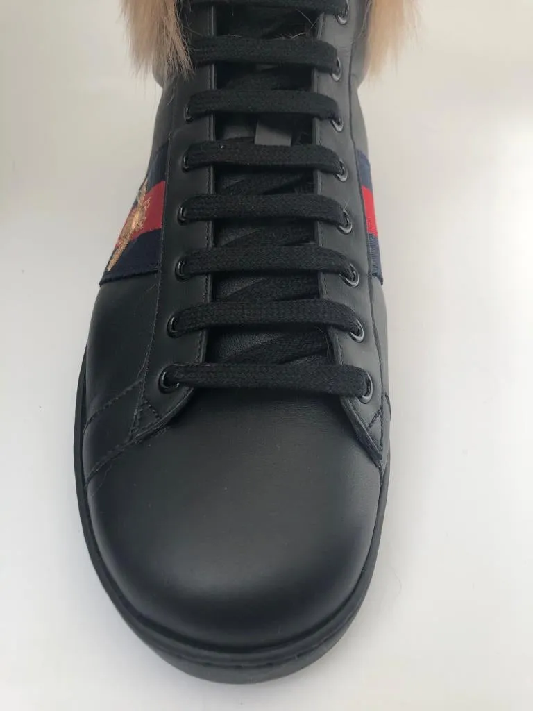Ace High-Top Sneaker With Fur