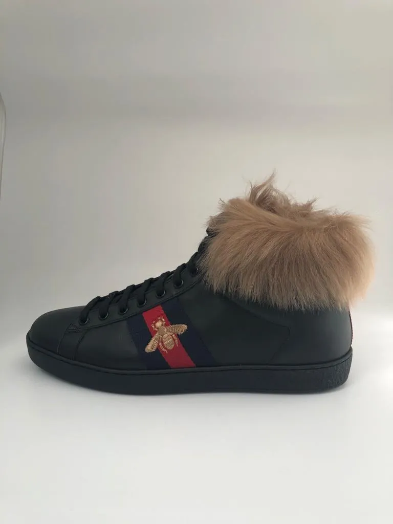 Ace High-Top Sneaker With Fur