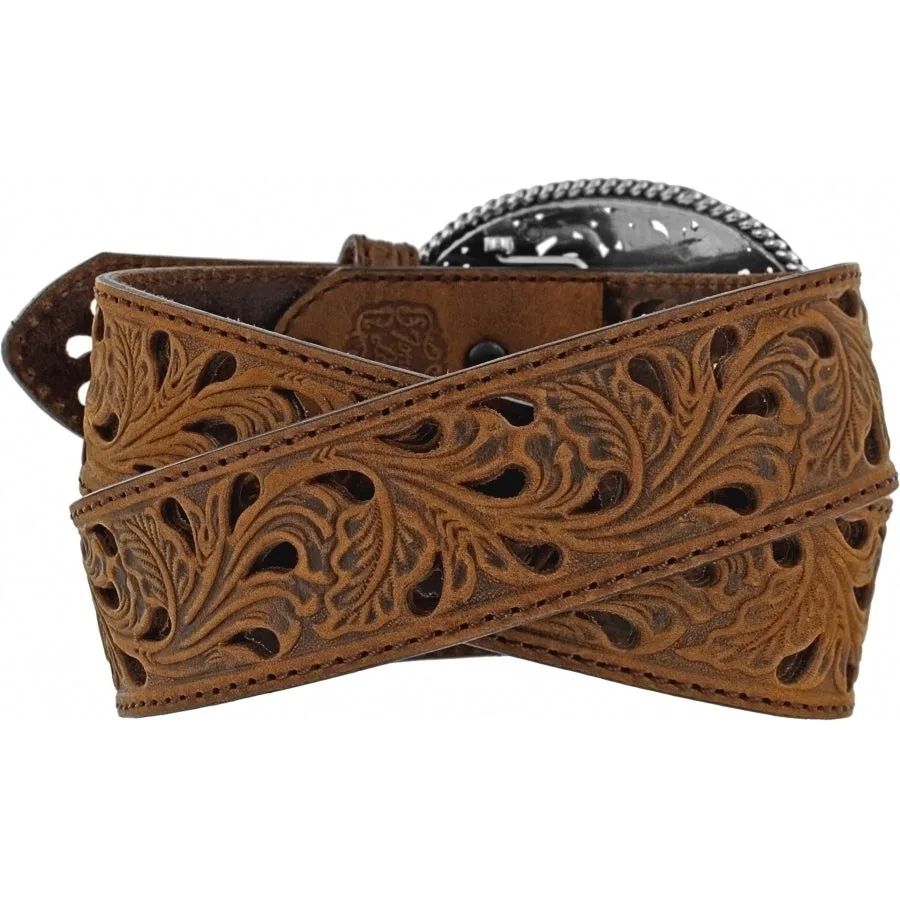 Aged Bark Filigree Belt from Tony Lama Belts