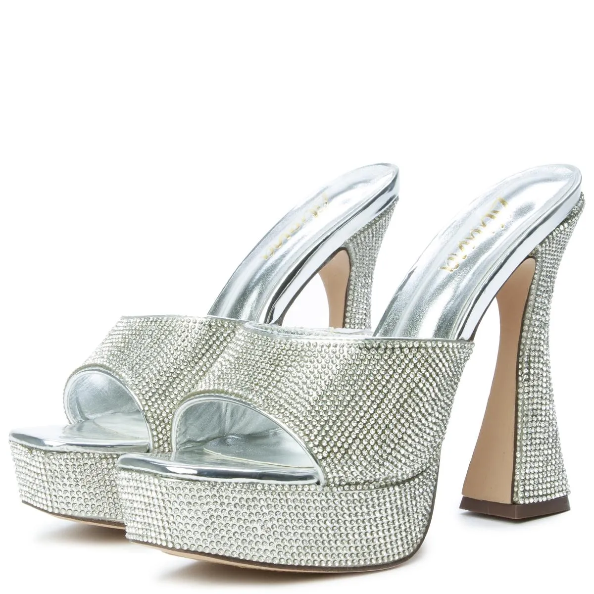 Aja-3 Rhinestone Platform Heel