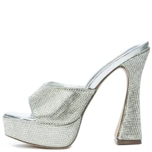 Aja-3 Rhinestone Platform Heel
