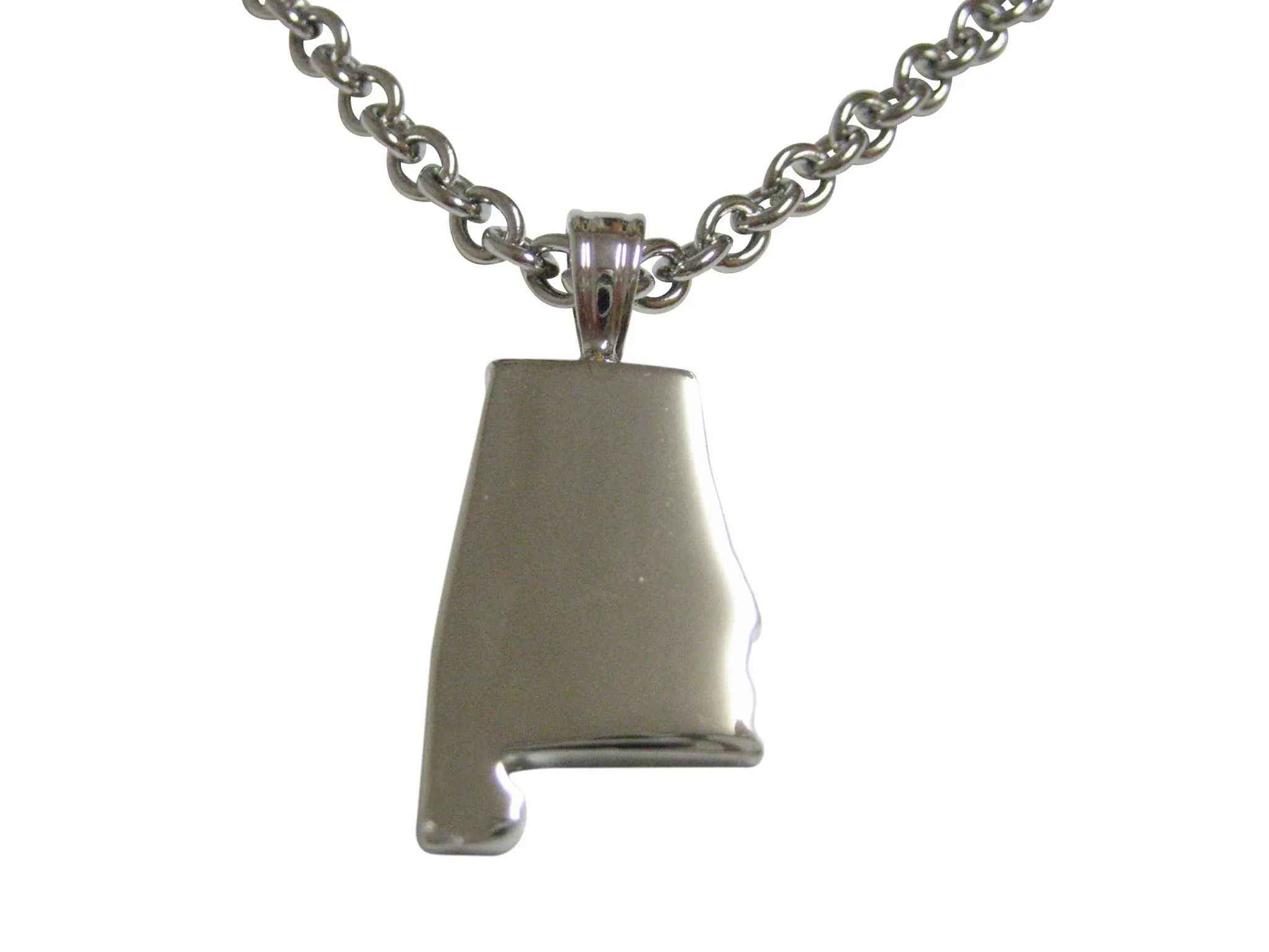 Alabama State Map Shape Pendant Necklace