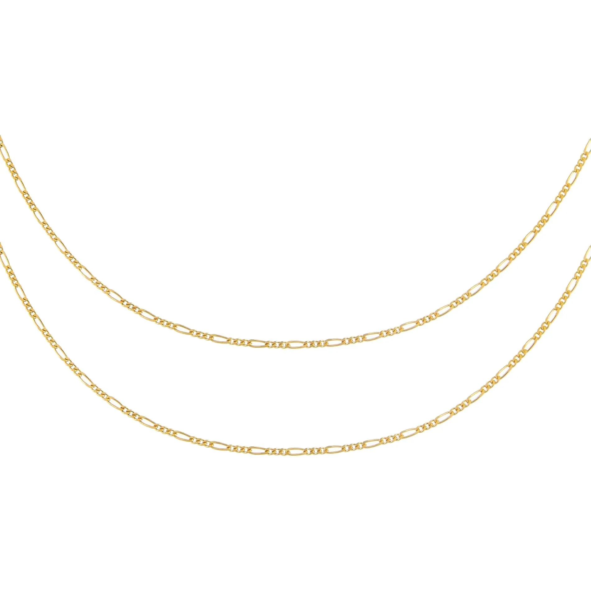 Baby Figaro Chain Necklace Combo Set