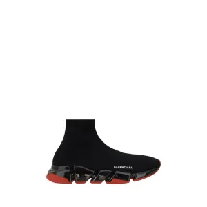 Balenciaga Speed Men Black Sneakers Polyester High Top Casual Flat Trainer Shoes
