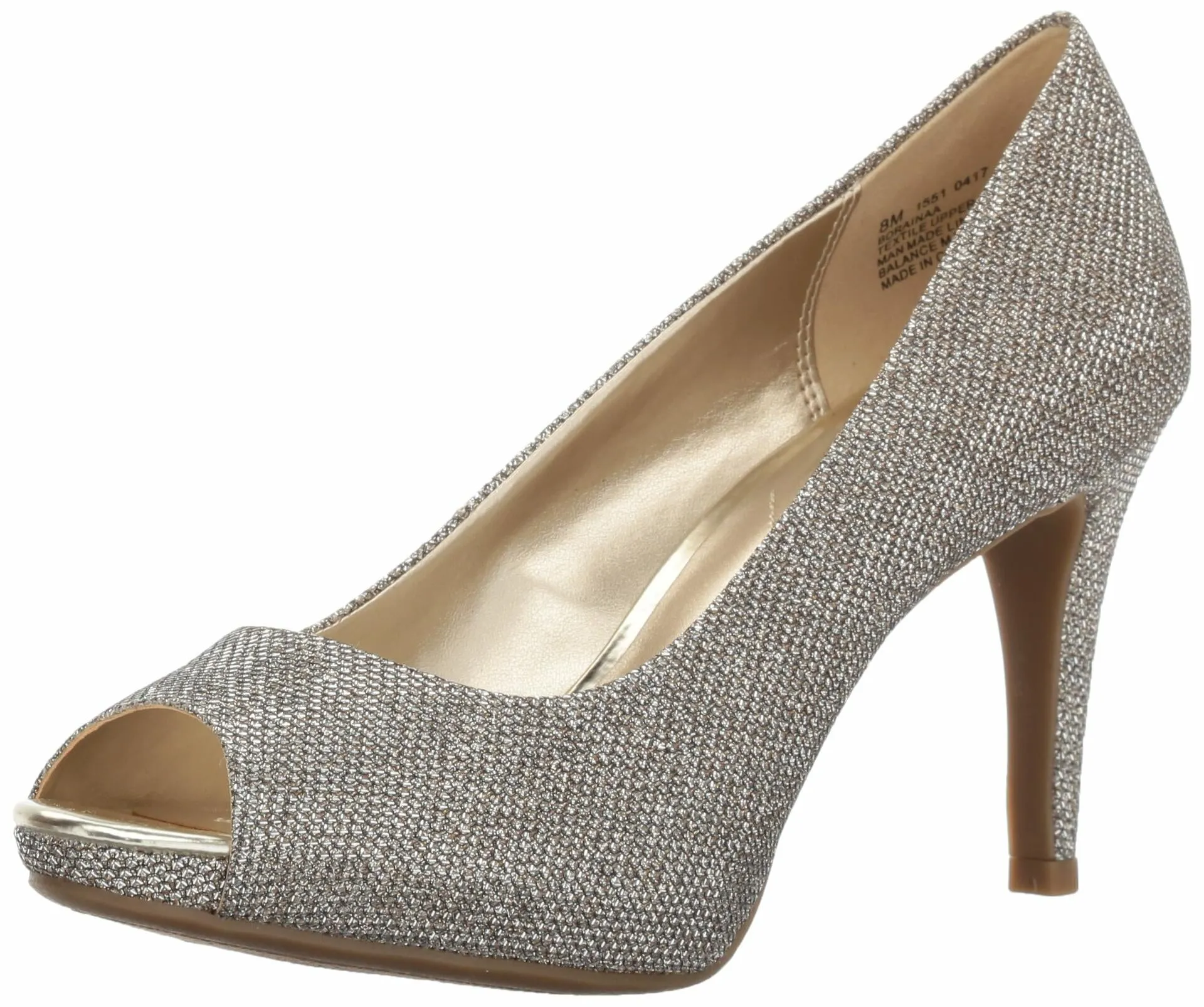 Bandolino Footwear Women's Rainaa Pump, gold glamour, 6