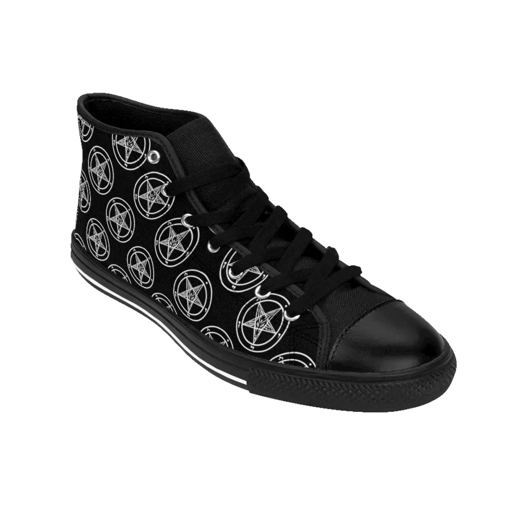 Baphomet Pentagram Men's High-top Sneakers