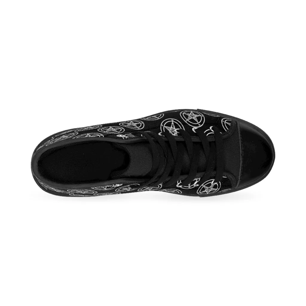 Baphomet Pentagram Men's High-top Sneakers