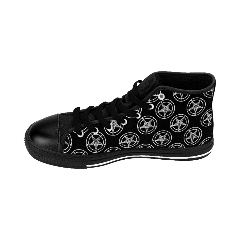 Baphomet Pentagram Men's High-top Sneakers