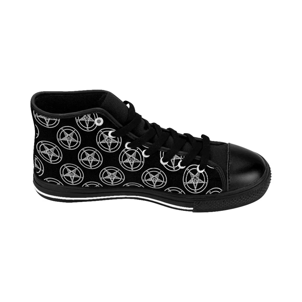 Baphomet Pentagram Men's High-top Sneakers