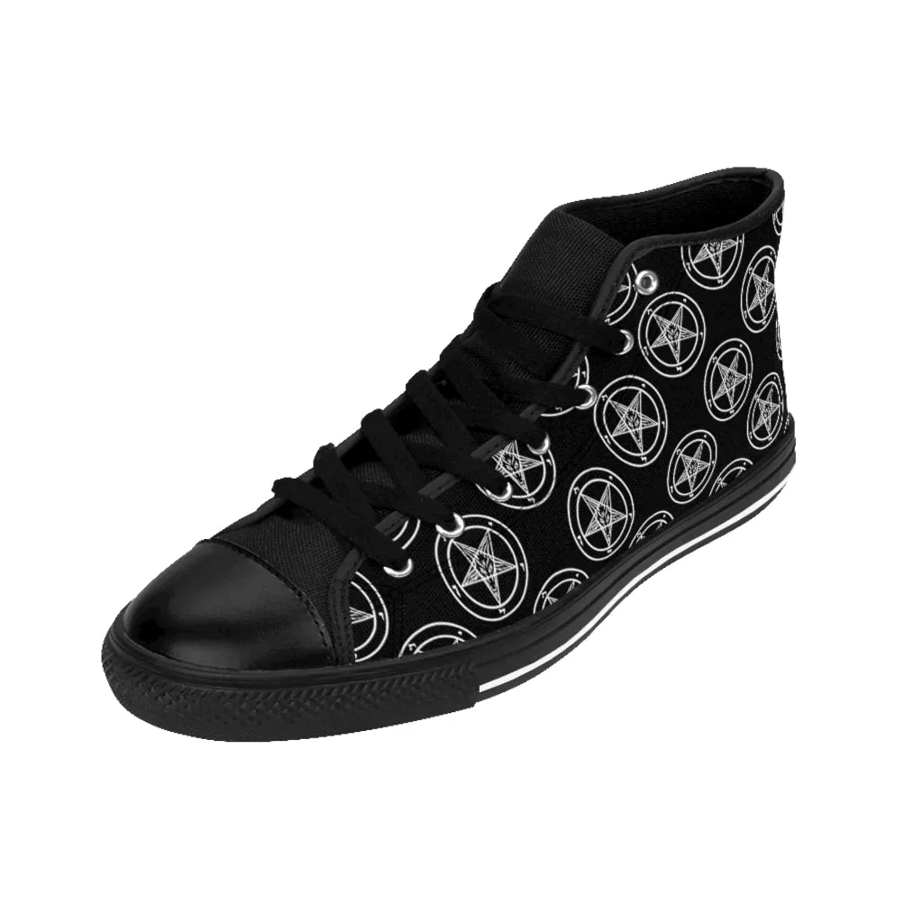 Baphomet Pentagram Men's High-top Sneakers