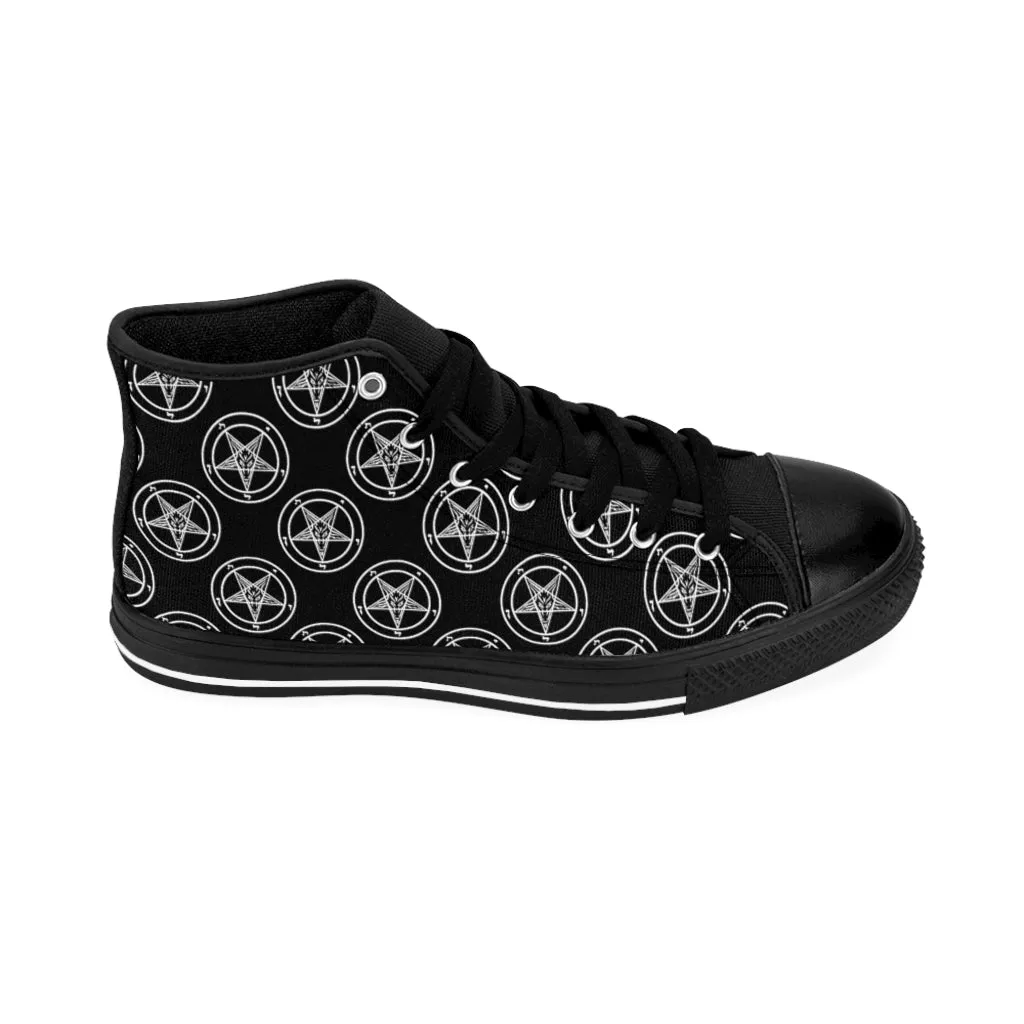Baphomet Pentagram Men's High-top Sneakers