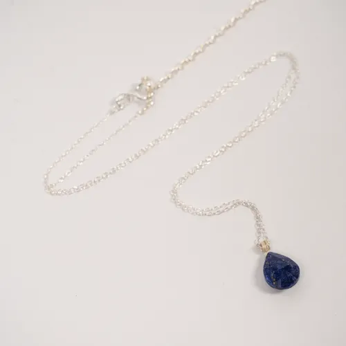 Barely There Gems Lapis Lazuli Sterling Silver Necklace