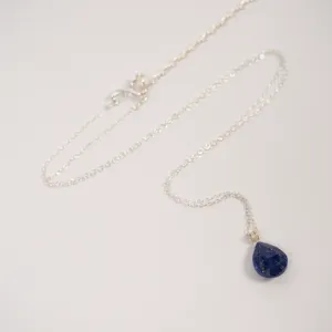 Barely There Gems Lapis Lazuli Sterling Silver Necklace