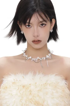 Baroque Pearl Winding Choker Necklace
