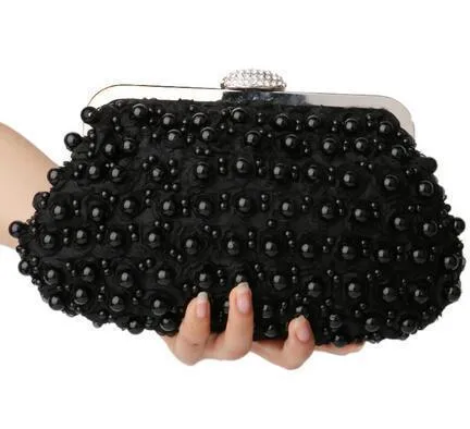Beaded Pearl Evening Clutch