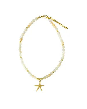 Beige Starfish Choker